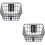 2Pièces Panier Métallique Noir Pliable Pour Rangement 5