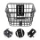 2Pièces Panier Métallique Noir Pliable Pour Rangement 9