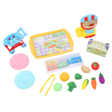 Jeu d'éveil créatif pour les enfants d'âge préscolaire, ensemble d'aliments factices au design réaliste et à la structure ABS résistante,