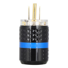 Connecteur d'alimentation à connectivité sécurisée, plaqué or et en cuivre pur, pour une conductivité optimale et une durabilité accrue.