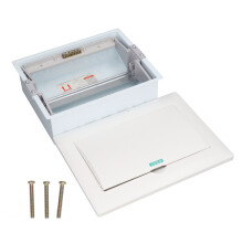 Premium Material Waterproof Distribution Box With Transparent Cover And Din Rail Mounting Designed For12Way Circuits In Indoor Outdoor Use