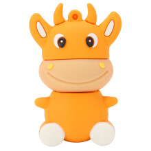 USB-stick met schattige vorm, cartoonkalfje-model, snel en veilig, waterdicht, trillingsbestendig, veilige opslag van je bestanden voor school of