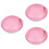 3Pièces Boîte À Dentier Rose Rotative Durable Pour Rangement 6
