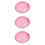3Pièces Boîte À Dentier Rose Rotative Durable Pour Rangement 8