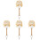 4Pièces Brosse Blanche Bois Nettoyage Clavier Instrument Performance 2