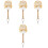 4Pièces Brosse Blanche Bois Nettoyage Clavier Instrument Performance 3