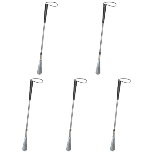 5Pièces Tire-Chaussures Rétractable Acier Argenté Seniors 2
