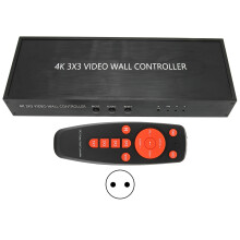 Controlador de videowall para señalización digital, entrada HDMI 4K, salida 1080P, ajuste de bisel, Plug and Play, control RS-232, múltiples