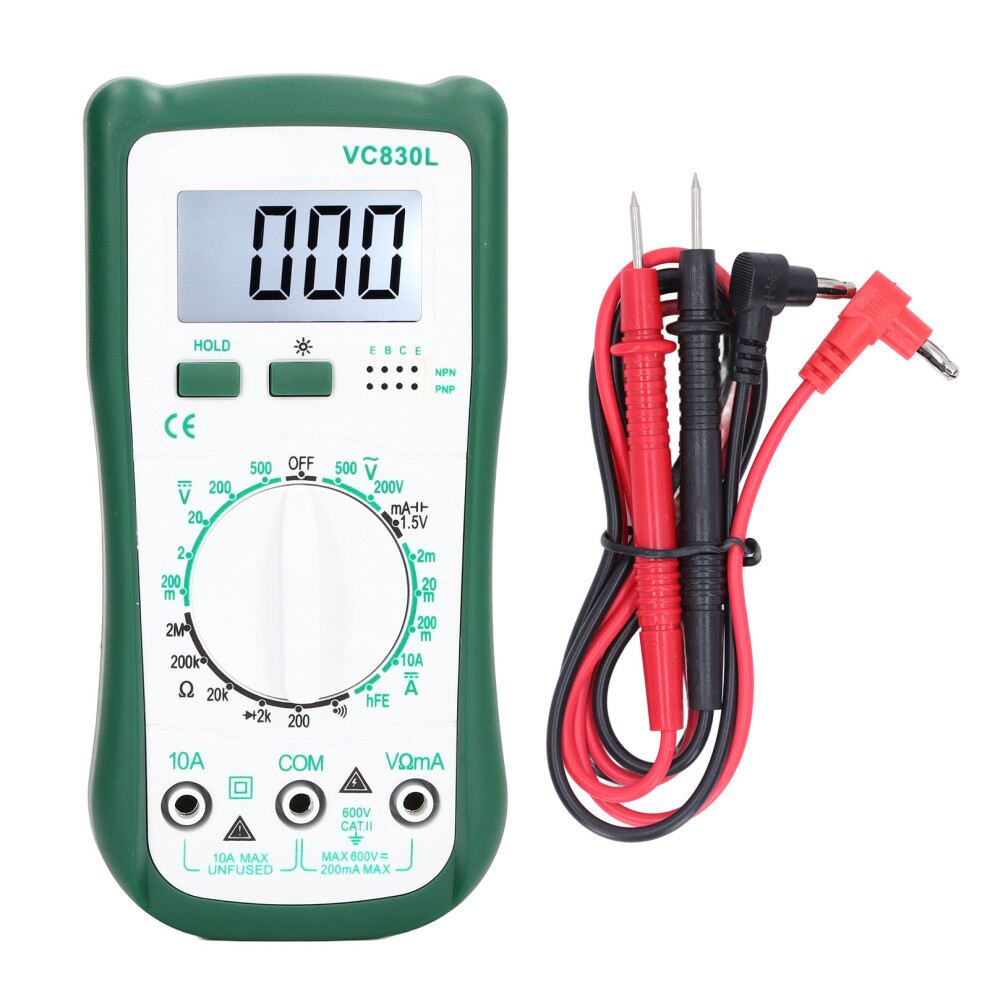 Digital Multimeter With Backlit Display User Friendly Interface Overload Protection Manual Ranging High Accuracy Wide Application For Electronics And 9483153231285
