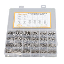 Durable Stainless Steel Screws And Nuts Assortment Set With Shock Resistant Design For Long Term Use In Multiple Environments