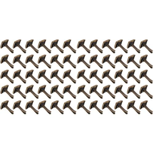 600Pièces Rivets Artisanat Double Pied DIY Clous Marron 2