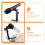 2Pièces Clips Microphone Réglables Pour Batterie Usage Domestique Noir 6