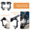 2Pièces Clips Microphone Réglables Pour Batterie Usage Domestique Noir 7