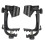 2Pièces Clips Microphone Réglables Pour Batterie Usage Domestique Noir 8