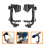 2Pièces Clips Microphone Réglables Pour Batterie Usage Domestique Noir 9