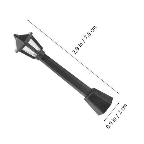 18Pièces Modèles De Lampadaires Miniatures Accessoires Pour Jeu 1