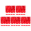 500Pièces Jetons De Poker Rouge Pour Jeux De À Usage Long 8