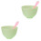 2Ensembles Bols Plastique Vert Pour Masques Et Outils DIY 3