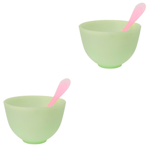 2Ensembles Bols Plastique Vert Pour Masques Et Outils DIY 2