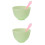 2Ensembles Bols Plastique Vert Pour Masques Et Outils DIY 5
