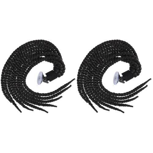 2Pièces Ornements Casque Noir Décor Durable Sûr 2