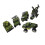 10Pièces Mini Jouet Enfant Vert Durable Et Réaliste 10