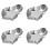 4Pièces Assiettes Huîtres Réutilisables Pour Four Barbecue 6