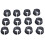 200Pièces -Câbles Nylon Noir Résistant Protection Anti-Usure 10