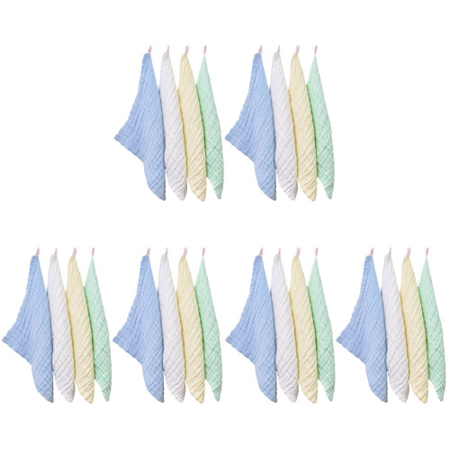 24Pièces Serviettes 6 Couches Absorbantes Variées 2