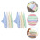 24Pièces Serviettes 6 Couches Absorbantes Variées 10