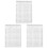 3Pièces Affiche Harpe Papier Blanche Débutant Portable Pratique 3