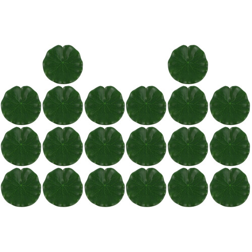 20Pièces Décor De Lotus Lentilles Vertes Pour Aquarium 1