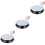 3Pièces Tambourine Double Rangée Percussion Main Bois Multi Couleur 6