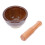 1Ensemble Ensemble Mortier Pilon Céramique Bois Pour Épices Et Ail 10