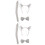 2Ensembles Costume Animal Enfant Oreilles Queue Gris Doux 6