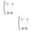 2Ensembles Costume Animal Enfant Oreilles Queue Gris Doux 7