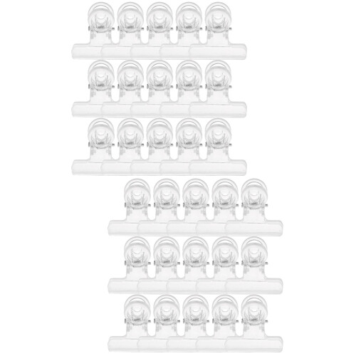 60Pièces Clips Extensions Ongles Plastique Transparent Outils 1
