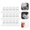 60Pièces Clips Extensions Ongles Plastique Transparent Outils 7