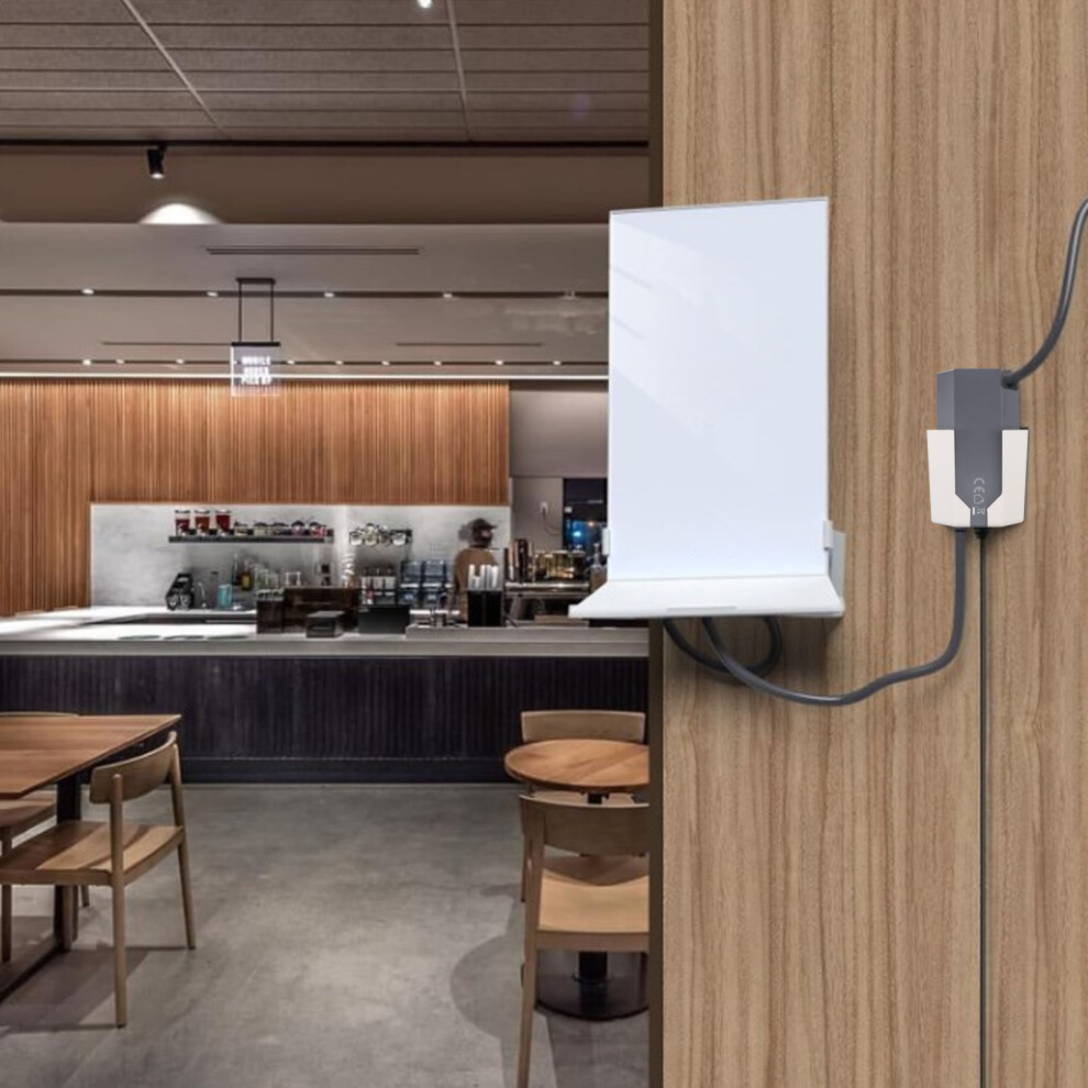 Ethernet Adapter Wall Mount Holder Â Space Saving Abs Plastic, White 7601386978322