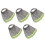 5Pièces Protège-Nuque Casque Gris Mesh Respirant Anti-Uv Durable 11