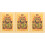 3Pièces Carte Amulette Chance Sui 2024 Orange Compacte Et 4