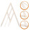 4Pièces Règle Sourcils Acier Inoxydable Argent Mesure Précise Forme 9