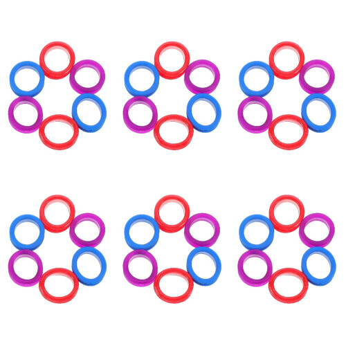 36Pièces Inserts Silicone Doigts Pour Ciseaux De Coupe Antidérapants 2