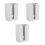3Pièces Boîte Rangement Mouchoirs Murale Grise Perçage Facile 8