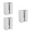 3Pièces Boîte Rangement Mouchoirs Murale Grise Perçage Facile 10