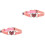 2Pièces Collier Animaux Rose En , Ajustable Pour Chat 2