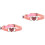 2Pièces Collier Animaux Rose En , Ajustable Pour Chat 3