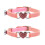 2Pièces Collier Animaux Rose En , Ajustable Pour Chat 4
