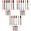 36Pièces Marqueurs Bois Multicolores Kit Réparation 4