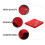 4Ensembles Et Housses Clavier Piano Rouge Absorbante 7